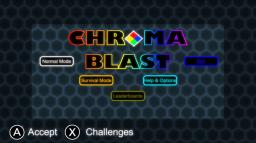 Chroma Blast Title Screen